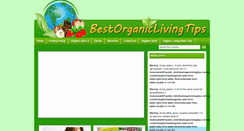 Desktop Screenshot of bestorganiclivingtips.com