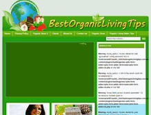 Tablet Screenshot of bestorganiclivingtips.com